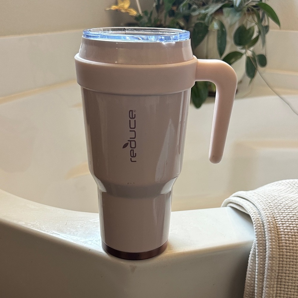 Reduce Cream Insulated Travel Mug